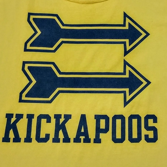 KICKAPOOS Yellow Tank Top KICAPOO INDIANS - Picture 6 of 7